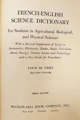 french english science dictionary
